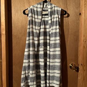 Anthropologie Striped Sleeveless Top - Navy and White